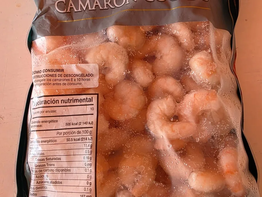 Pulpa de camarón importada 41/50